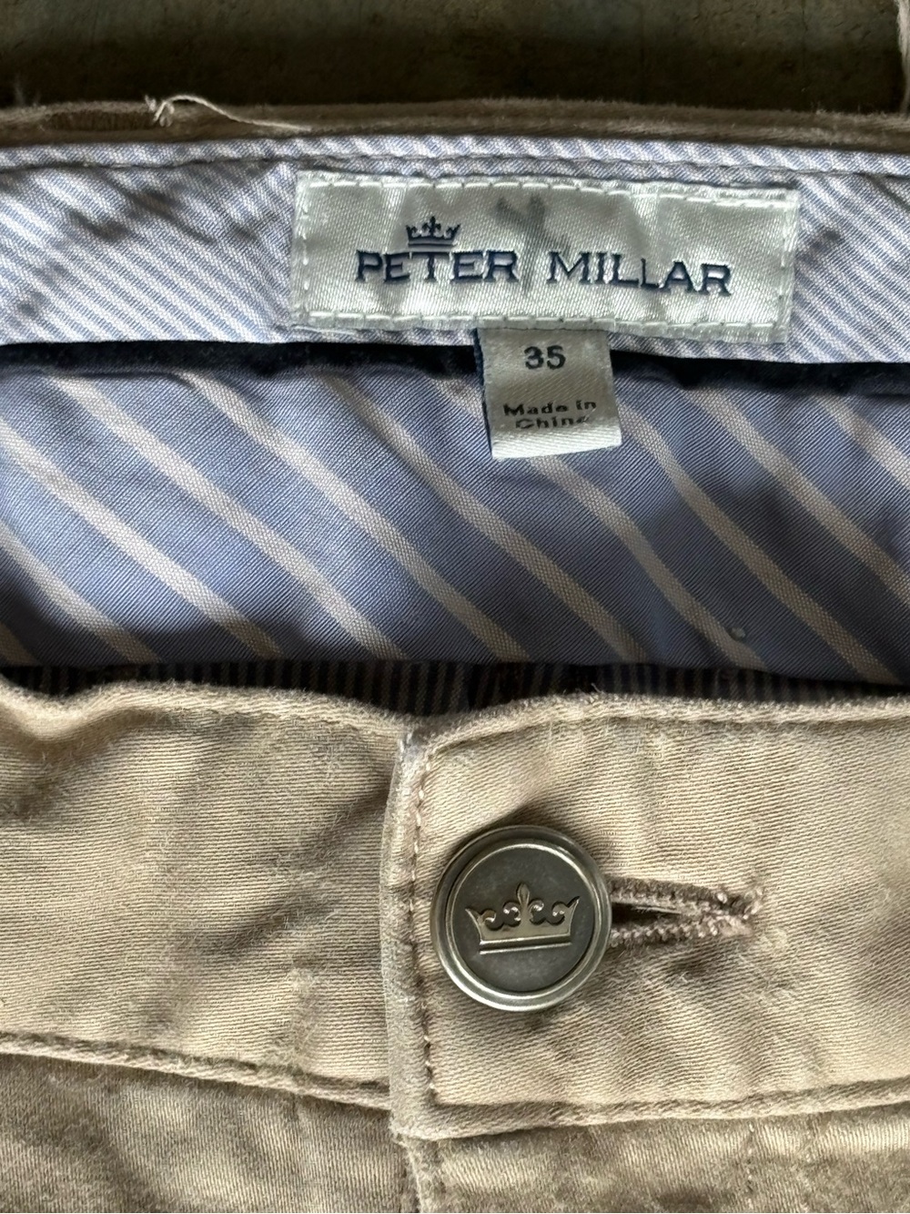Peter Millar Men's Tan Chinos